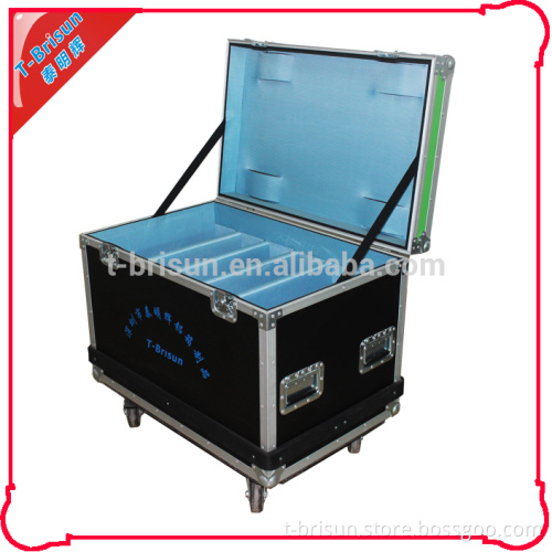 manufacturer led display flight case with wheels